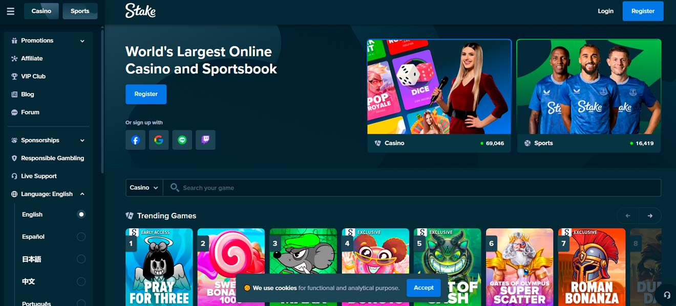 Stake online casino and sportbook